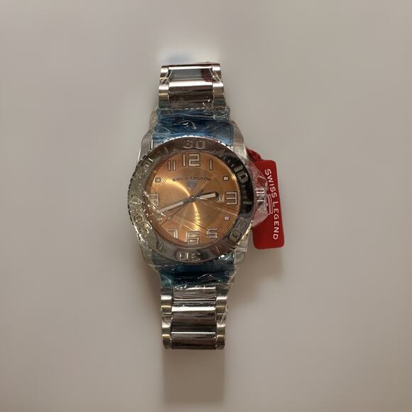 NEW RARE Swiss Legend Automatic Men’s Watch SL-90020-99 Orange w/ Winder Case main image 12